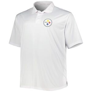 NWT Fanatics Pittsburgh Steelers Fanatics Branded Solid Polo White Size 4XL